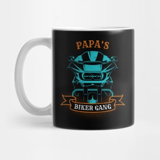 Papa's Biker Gang Father's Day Mug